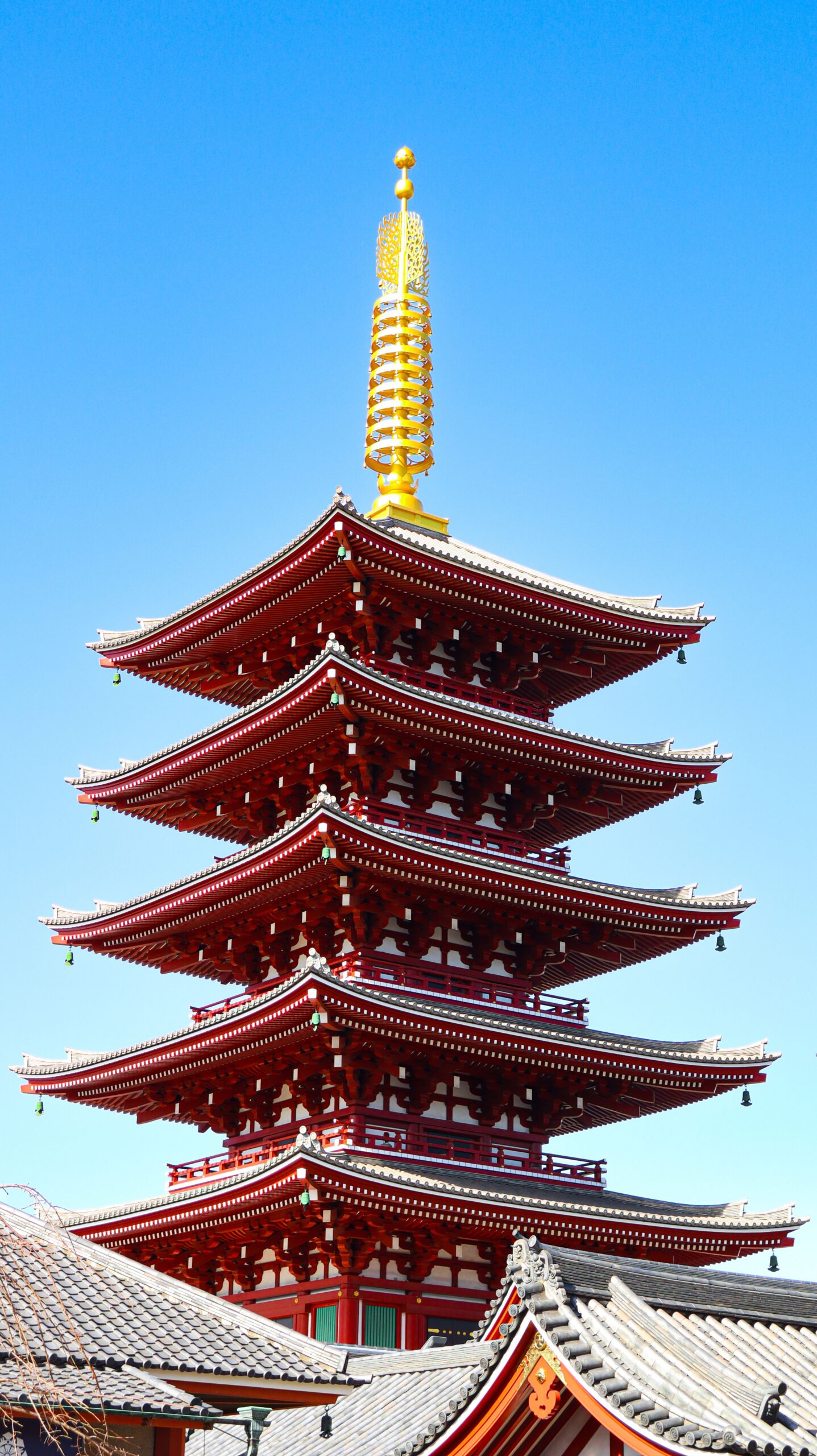Five-Story Pagoda at Senso-ji in Asakusa, Tokyo