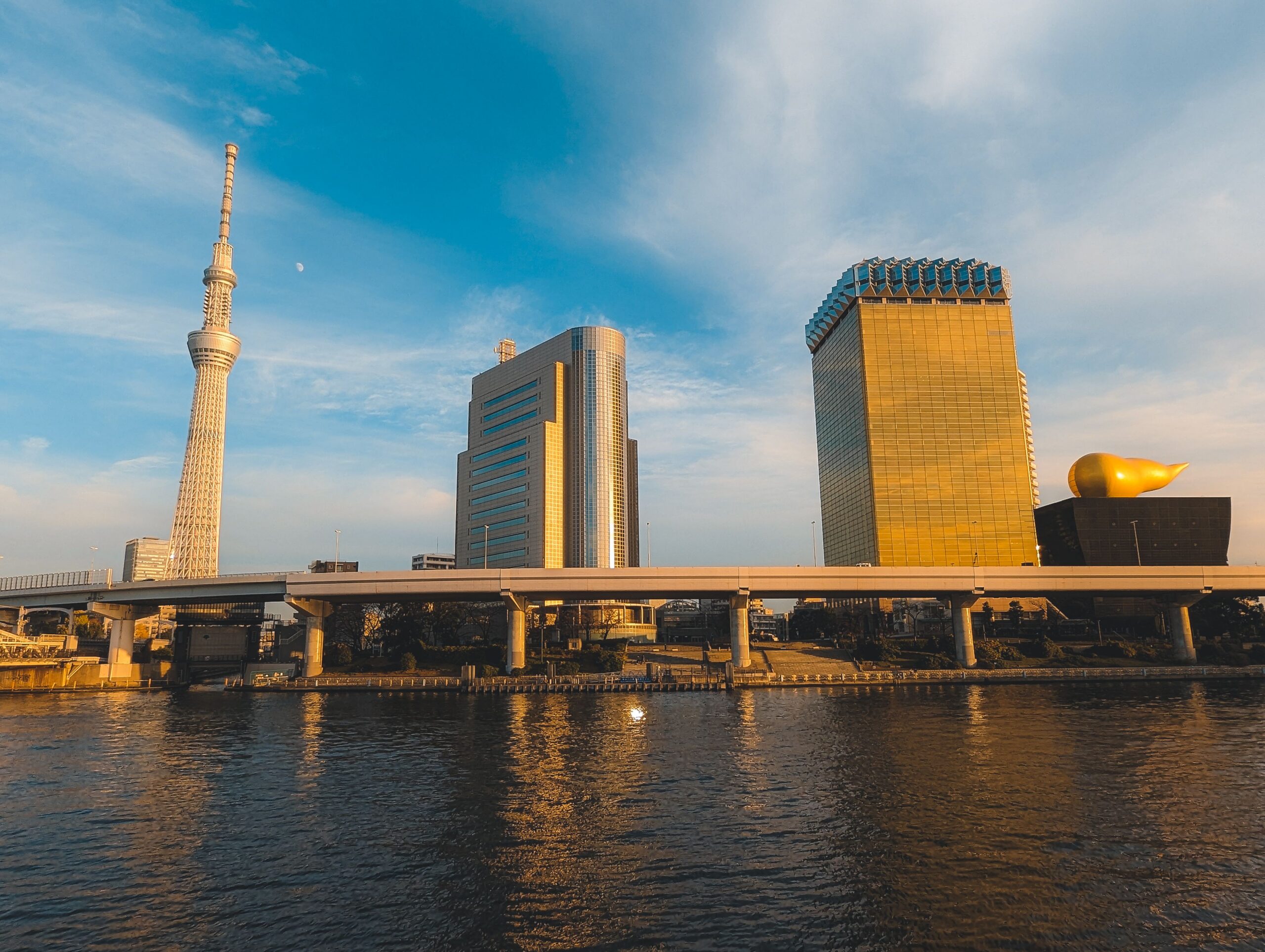 View along the Sumida River Walk