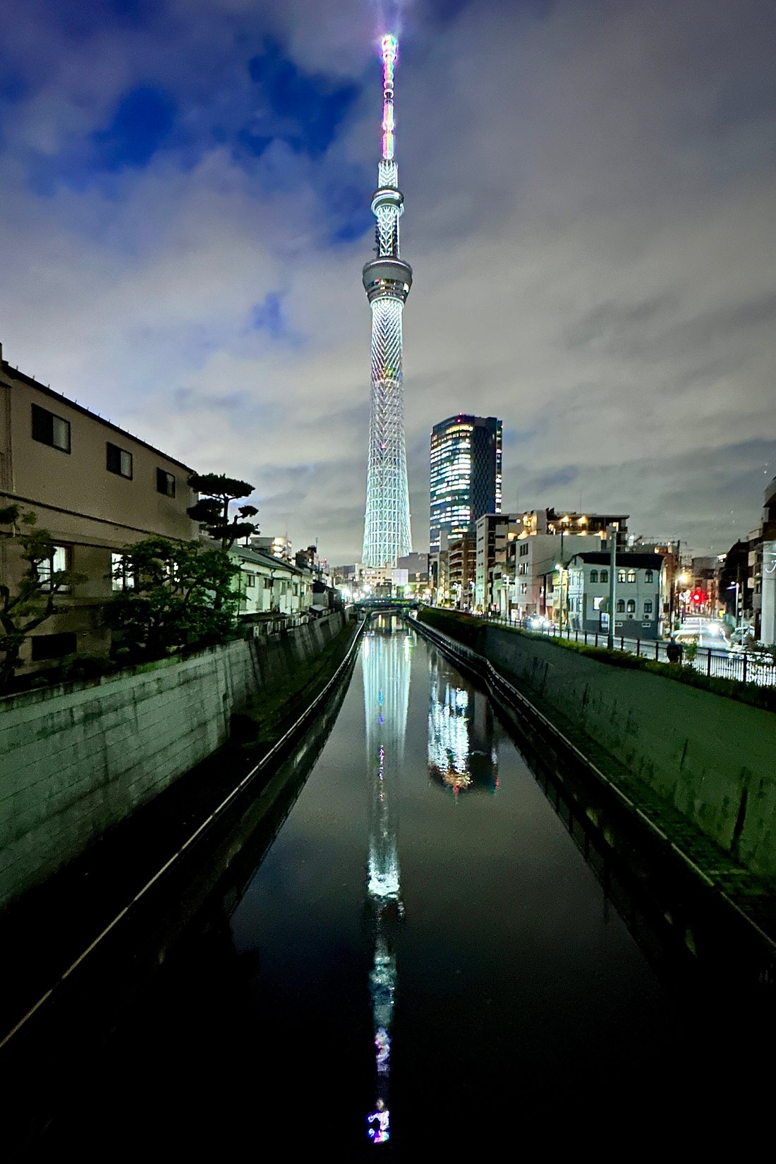 View from Jukken Bridge toward Tokyo Skytree